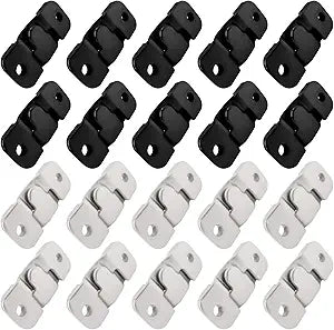 40Pcs (20 Pairs) Flush Mount Bracket, Interlock Hanging Buckle