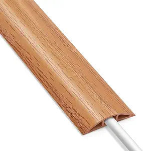 Cable Floor Cover LZEOY, 10ft Electrical Cord Cover, Wood Yellow Oak Floor Wire Cover, Soft PVC Floor Cable Covers for Cords, Electric Cord Covers for Floor for Home, Offices, Hotel, Outdoor