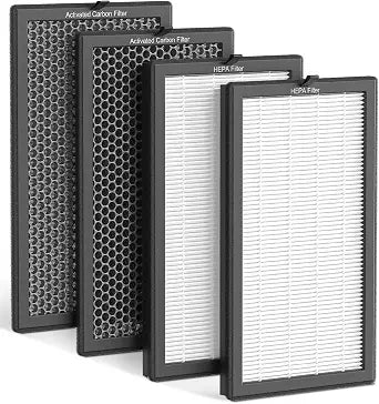 AP400 Official Replacement Filter Set, 4-Pack with HEPA & Carbon Filters