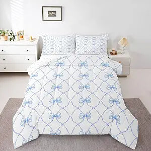 Erosebridal Bowknot Comforter Set Bow Knot Bedding Kids Butterfly Full