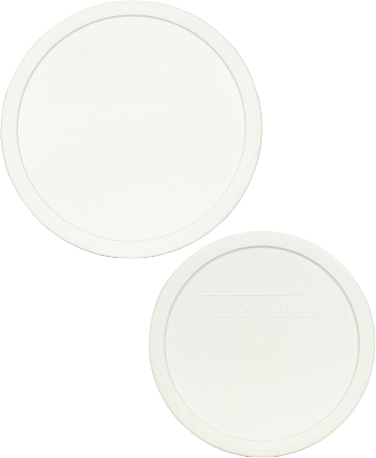 CorningWare FS-1-PC 2.5Qt and F-5-PC 1.5Qt French White Lids - Made in USA