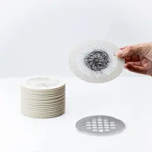 Disposable HairClaw 20 Pack | Flat Shower Drain Hair Catcher Strainer Trap | Eco-Friendly Bioplastic