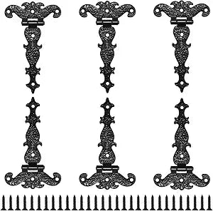 Aifeier ET 6Pcs Vintage T-Shape Hinge, Decorative Strap Hinges