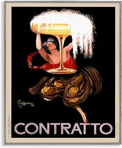 Vintage Contratto Woman, 11 x 14 Inch Framed Gicle Print