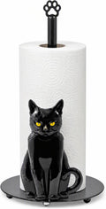 Black Cat Paper Towel Holder - Halloween Cat Kitchen Paper Stand