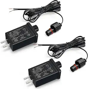 2 Pack Replacement Yard Inflatable Adapters, 12V 1A with 9.8 ft Cables