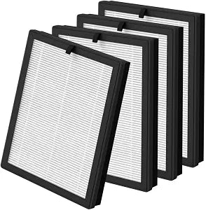 4 Packs Clearair-a5 Replacement Filter for Vewior A5 ClearAir-A5 Home Air Purifi-er, 3-in-1 Filter of Main Filter, Activated Carbon Filters and Nylon Pre-Filter
