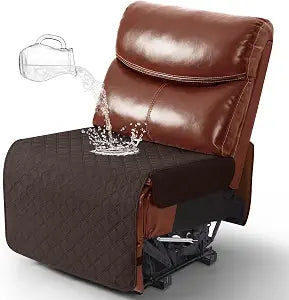 Ruaozz Waterproof Armless Chair Seat Cover, Chocolate