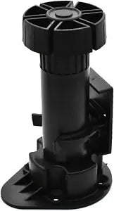 12 Pack Black Cabinet Leveler Legs Adjustable Furniture Legs Adjusts from 3-7/8" to 5-1/8", for Furniture, Cabinets Ect