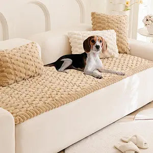 Tiwwie Couch Cover for Dogs Fuzzy Sofa Covers for Pet, Non Slip Sofas Pad