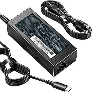 Universal PD 65W USB C Laptop Charger for HP - Pavilion Envy Spectre, Type C Power Adapter for Dell Lenovo Acer ASUS Suited to I nspiron ThinkPad VivoBook Aspire Latitude IdeaPad Chromebook Phone