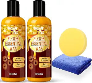 Beeswax Wood Polish & Conditioner for Furniture, Natural Wood Wax, 2 Pack