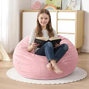 Homguava 2FT Bean Bag Chair,2' Bean Bags with Handle,Small Beanbag Chair