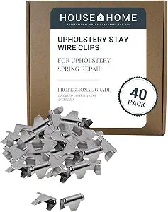 House2Home Stay Wire Clips Upholstery Spring Repair 40 Pack
