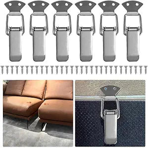 6 Pack Sectional Couch Connector with Screws,Sectional Sofa Connector BracketSofa ClipsSectional Furniture Connectors