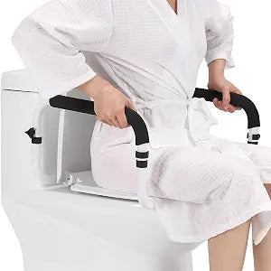 Toilet Safety Rails for Seniors, 17-21 in Width, 350 lb Capacity