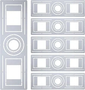 Neoaider New Construction Mounting Plate, 3/4/6 Inch Wafer Lights, 6 Pack