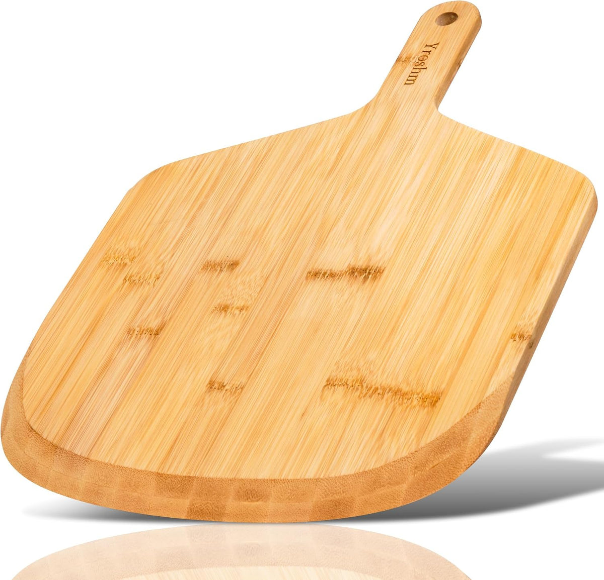 12 Inch Bamboo Pizza Peel Premium Wooden Pizza Board Paddle