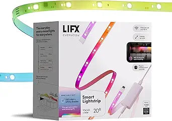 LIFX Smart LED Light Strip - RGB + Tunable White, Matter, Alexa - 20ft