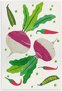 Garden Vegetable Parsnips, 10 x 15 Inch Mounted Print on Wall Plaque