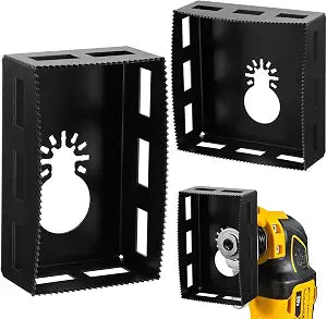 2 Pcs Square Slot Drywall Outlet Cutter for Dewalt 20V & Milwaukee M18