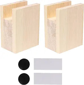 2PCS Bed Risers Furniture Riser Heavy Duty Bed Lifts in Heights of 4Inches (add Height 10cm)