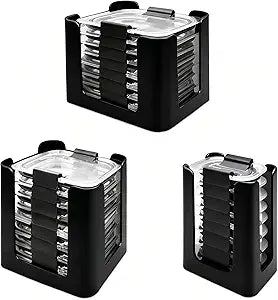 Lid Organizer for Rubbermaid Brilliance,Fits 4.7 & 3.2 Cup,1.3 Cup,0.5 Cup