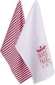 DII Christmas Tea Towels Decorative Kitchen Dish Towel Set, 18x28, Dear Santa, 2 Piece