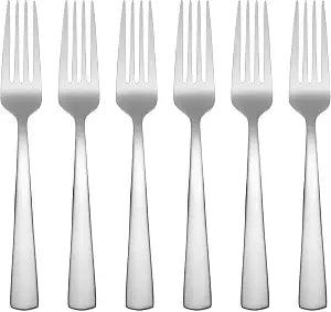 Oneida Aptitude Dinner Forks Silverware Set for 6, Flatware