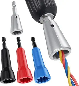 4pcs Fast Wire Twister Tool for Drill Spin Twist Connector Socket