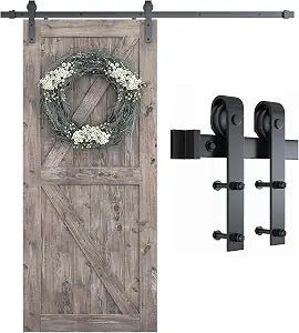 SMARTSTANDARD 6.8 FT Barn Door Hardware Kit -Fits 40" Wide Door Panel
