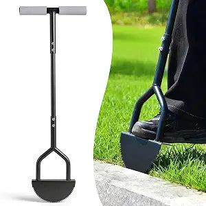 Half Moon Edger, Lawn Edger Tool with T-Grip Handle, 37in