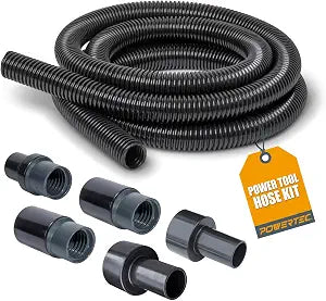 POWERTEC 10 FT. x 1-1/4" OD Shop Vacuum Hose Kit (70347)
