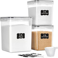 Vtopmart 3 PCS Flour and Sugar Storage Container Sets for Beginner Bakers