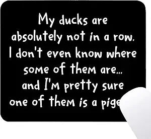 Funny Offices Mouse Pad - Office Decor for Work, Funny Office Desk Accessories, Square Waterproof Non-Slip Rubber Base Humor Mousepad for Computers Home 7.9x9.5 Inch
