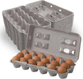 MT Products Blank Natural Pulp Egg Cartons 18 Count Egg Holders 25 Pack
