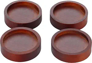 Lufia Solid Pine Wood Bed Risers 1 Inch Lift, Durable Furniture Risers for Beds, Sofas, Desks - Stylish Design, Easy Install, 2,000 lbs Capacity (1 Inch)