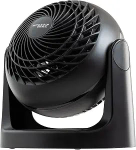 IRIS USA WOOZOO Small Desk Fan, 360 Vertical Tilt, Quiet Table Fan, Black