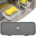 Gosmol Kitchen Sink Splash Guard Silicone Faucet Mat for Kitchen Sink Grey