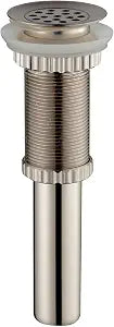 Kraus Grid Style Drain Satin Nickel
