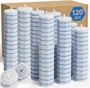 120 Count Disposable Toilet Stick Refills Compatible with Clorox Toilet Stick,Upgrade Fiber Cleaner Heads,Secure Lock No Slip,Odor Neutralizing(Not Included Brush Rod)