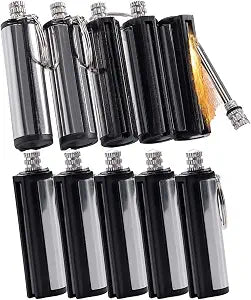 10-Pack Permanent Match Lighter-Waterproof Keychain Survival Tool