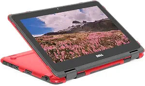 mCover Case Compatible for 2019~2022 11.6" Dell Chromebook 3100/3110 2-in-1 Education Series(with 360  Hinge) Laptop ONLY (NOT Fitting Any Other Dell Models) - Red