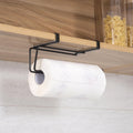Black Paper Towel Holder Under Cabinet, Over Cabinet Door Hanger