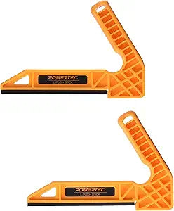 POWERTEC Deluxe Push Stick for Table Saw, Router Table, Band Saw & Jointer, Dual Ergonomic Handles w/Max Grip, Safety Push Tool for Wood working and Hand Protection 2PK (71338)