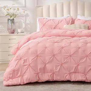 BEDELITE Pink Queen Comforter Set,Fluffy & Soft Comforter