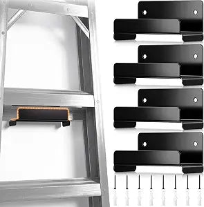 Yaocom 4 Pack Ladder Hanger for Garage Wall, Heavy Duty Garage Storage Hook