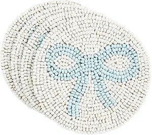 Mud Pie Plastic Bow Coasters