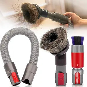 for Dyson Horsehair Vacuum Brush, Traceless Dust Brush & Extension Hose