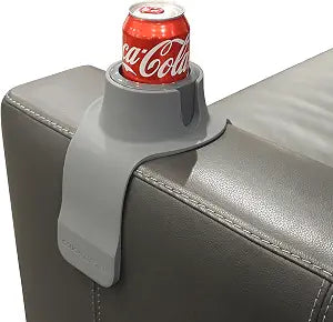 HIT PRODUCTS CouchCoaster - Couch Armrest Cup Holder, Steel Grey